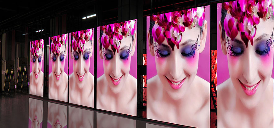 Front service panel small pixel audio LED video wall display